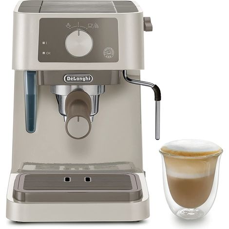 Machine a expresso - DELONGHI - STILOSA EC235.CR - Solo pompe - Bouilloire inox - Compatible ESE - Buse vapeur - Finition creme (1/4)