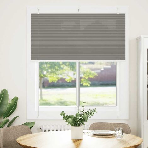 Store plissé anthracite 120x150 cm largeur du tissu 119,4 cm