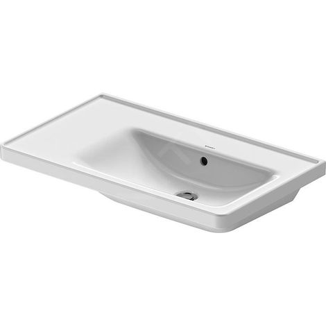 Duravit D-Neo lavabo pour meuble, bassin à droite, 800x480mm, (1/4)