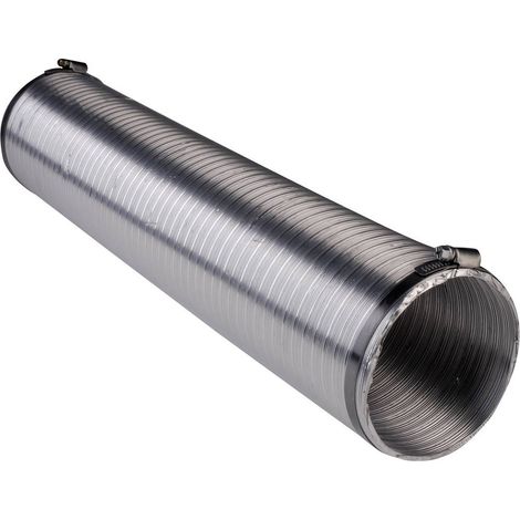 Wallair N51839 Tube de ventilation flexible aluminium (Ø x L) 15 cm x 2.5 m argent