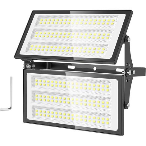 200W Projecteur LED Extérieur - 20000LM Lumineux Spot LED Extérieur avec Transformateur, Projecteur Exterieur Blanc Froid 6500k, IP66 Étanche Eclairage Exterieur pour Garage, Cour, Stade (1/5)