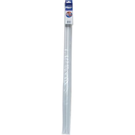 Base porta a clip 103cm anodizzata argento - Mistral