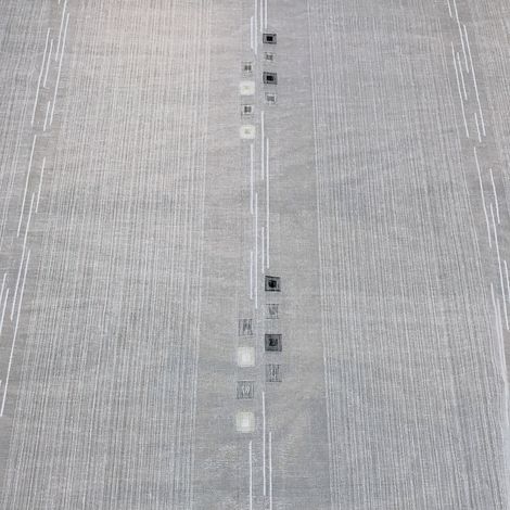 Tissu en étamine à jacquard Gris clair 300 cm