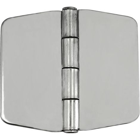 Charnière à 6 trous en acier inoxydable 304 avec cache, 72 x 75 x 2 mm, charnière de pont, accessoires de quincaillerie marine pour yachts. (1/3)