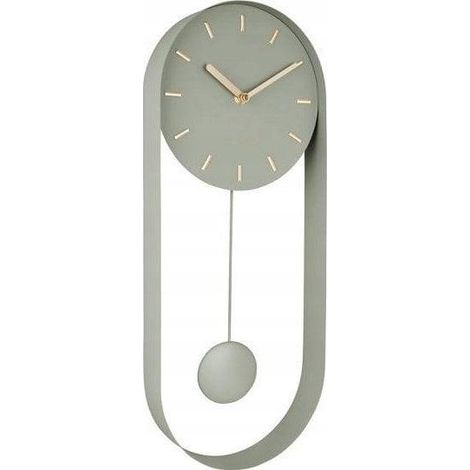 Karlsson Pendulum Charm Wanduhr Schwarz Elegant