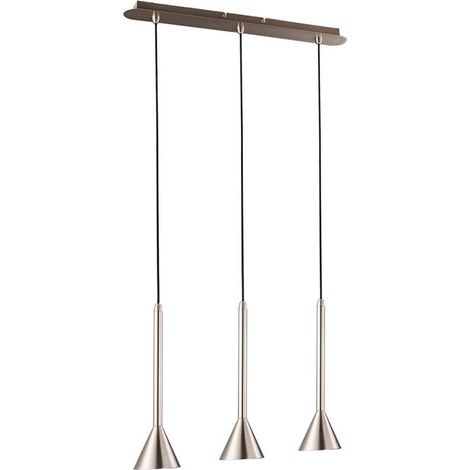 Italux Anela SN - Moderne hängende Anhänger Satin Nickel 3 Licht LED, GU10