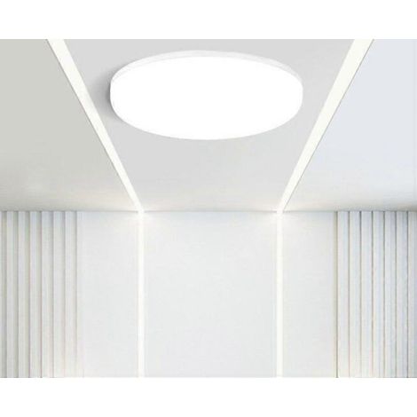 Plafonnier LED cran plat 20W, lumire blanche neutre, plafonnier LED montage en surface pour chambre coucher, salon, couloir, cuisine (1/5)