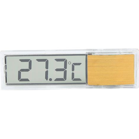Thermomètre aquarium 3D LCD électronique transparent – or – mesure température eau (1/5)