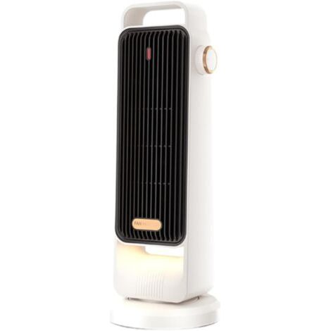QORVA-MagiDeal Chauffage d'appoint électrique Adaptateur Prise UE Protection Contre la surchauffe Chauffage Portable Chauffage de Table Ventilateur pour Salon, Blanc