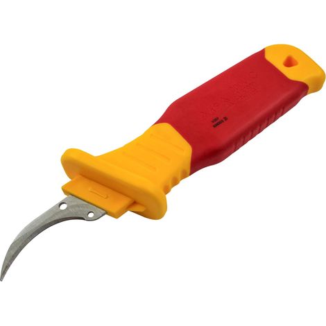 Faithfull VDE Stripping Knife Sickle Blade 205mm - Electrical Tool