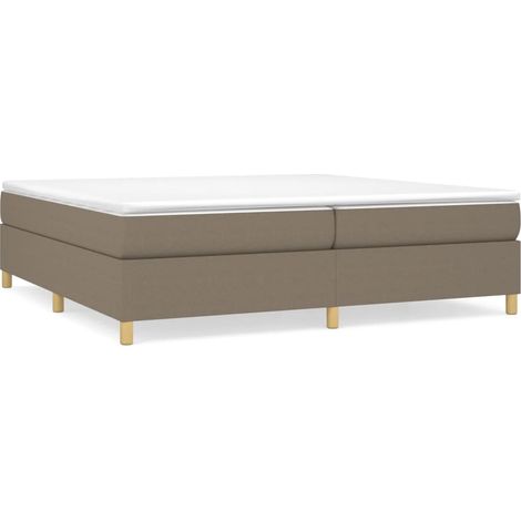 Maison Exclusive - Boxspringbettgestell Taupe 200x200 cm Stoff