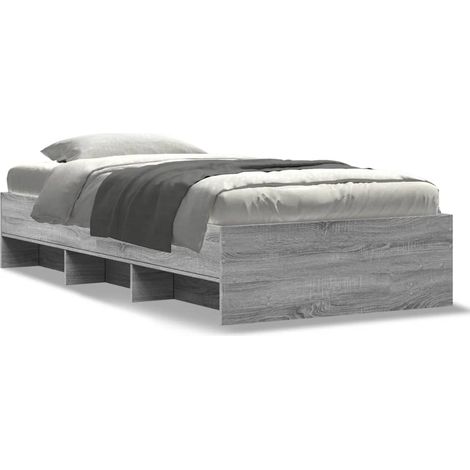 Maison Exclusive - Estructura de cama madera de ingeniería gris S