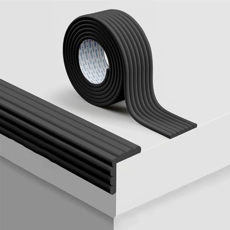 Protezioni angolari in schiuma per tavoli, striscia di sicurezza ammortizzante spessa 200 cm x 80 mm x 8 mm, colore grigio. (1/5)