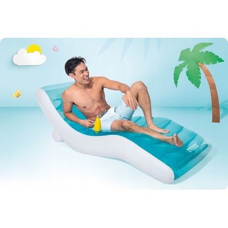 Colchón inflable intex vinilo 191x99 cm 2 cámaras (1/2)