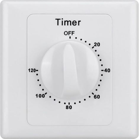 Minuteur de minuterie, compte à rebours, prise de contrôle mécanique multifonction(120 minutes) (1/5)