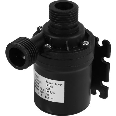 Brushless Water Pump, DC 24V Hot Water Circulation Pump, Silent Submersible Water Pump for Fountain Pool Aquarium, 800L/H 5M Pompe à Eau Submersible silencieuse pour Aquarium de Piscine de Fontaine, (1/5)