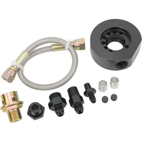 Pasamer Kit de Conversion de tête VTEC, Plaque d'adaptation de Filtre à Huile résistant à l'usure pour Moteurs d'échange LS B18 B20. (1/4)