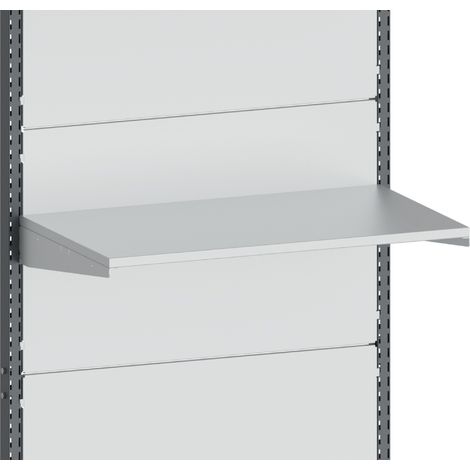 PROVOST - Tablette écritoire Kombineo en mélaminé gris - Accessoire modulaire pour structure Kombineo