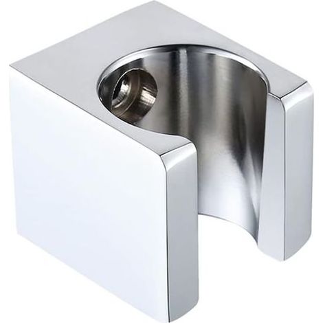 Support de douche à main en laiton chromé C107-CH, fixation murale robuste pour salle de bain et WC (1/5)
