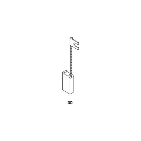 SPAZZOLE A CARBONCINO PER ELETTROUTENSILI MODELLO 30- - STAYER 1887 mm.6x14x22h. - 8 pezzi