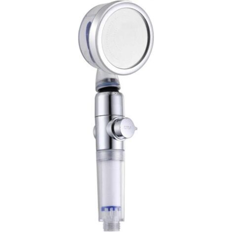 FENOPLASTICAPommeau de douche Tornado à économie d'eau (jusqu'à 50 % d'économie d'eau), avec régulateur de débit et filtre - buse à angle réglable - installation facile (1/4)