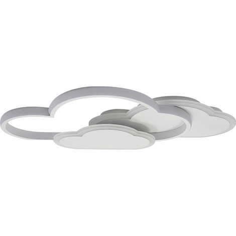 Plafonnier LED, Forme de Nuage, Dimmable 3 Couleurs, 42W (1/2)
