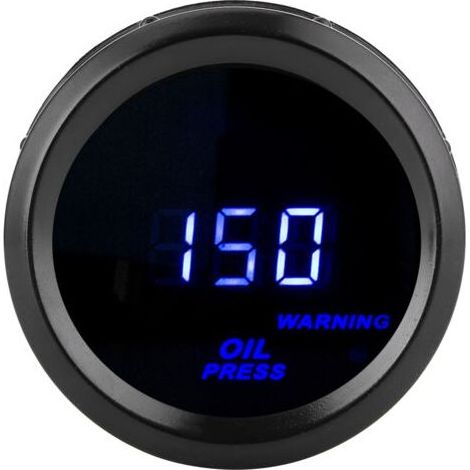 - Jauge de pression d'huile, 2in 0-150PSI 12V Automobile Digital Blue LED Manomètre de pression d'huile haute précision avec capteur (1/4)