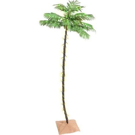 Palma con LED Bianco Caldo 136 LED 220 cm