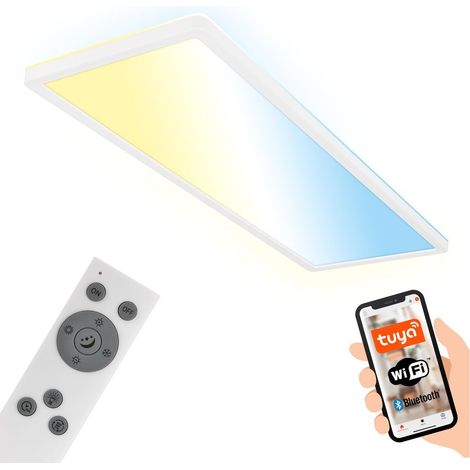 LED Deckenlampe Deckenleuchte Smart LED Panel Flach Dimmbar Fernbedienung