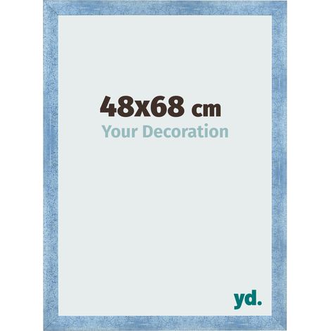 yd. - Cadre photo 48x68 - Bleu Brillant Patine - MDF - Pisa (1/5)
