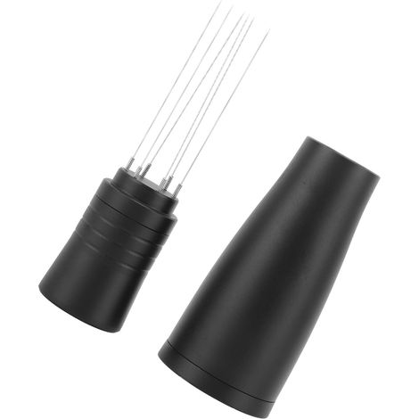 Distributeur de café professionnel, cuillère aiguille plate en acier inoxydable alimentaire pour café, maison, voyage, noir (1/5)