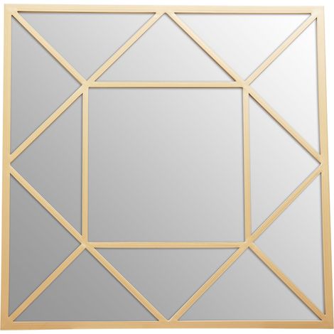 Premier Housewares Descartes Gold Frame Wall Mirror (1/5)