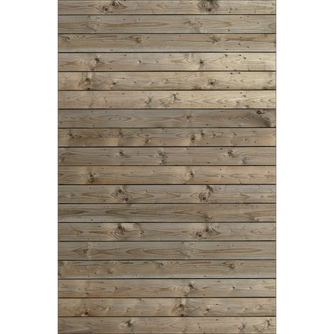 Sticker réfrigérateur et lave vaisselle, bois horizontal nature paisible confort déco, 75 cm X 49 cm (1/4)
