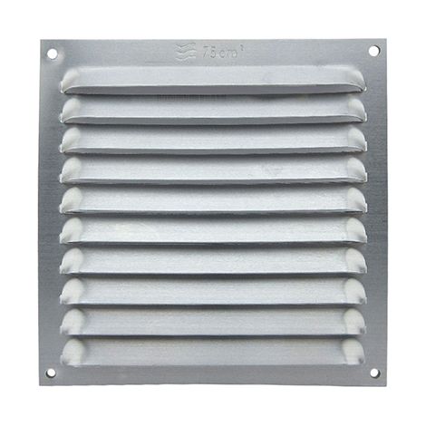 Griglia di ventilazione in alluminio naturale 15x15cm cis (1/2)