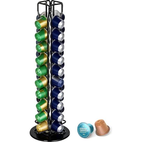 Support rotatif à 360° pour 40 capsules de café Nespresso (1/5)