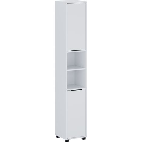 Armario de baño Alina, Blanco, 30 x 176 cm con 2 puertas, Vicco (1/5)