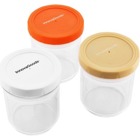 Northix Contenitori da Cucina Ermetici Multicolore Set 3