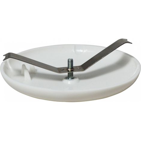 TIBELEC Drahtabdeckrosette, Kunststoff, weiß TIBELEC