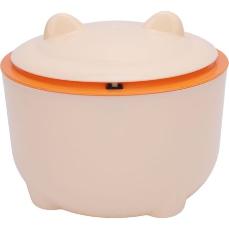 Poubelle à litière pour Chat avec Couvercle de Type Presse Conception fermée Poubelle à déchets de Chat Polyvalente compacte pour la Maison (1/5)