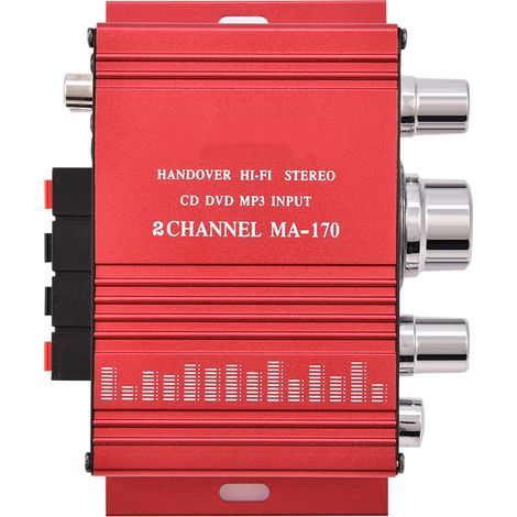 Mini amplificateur audio stéréo HiFi 2 canaux 12V avec basses intégrées (1/5)