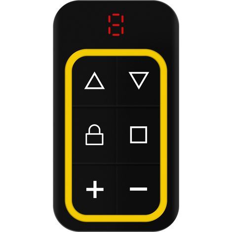 Télécommande de porte de garage multifréquence 8 canaux, 2 pièces, 430,5 MHz, duplicable, identification automatique, jaune (1/4)