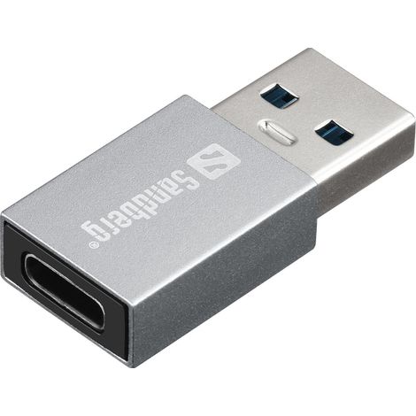 Sandberg Dongle da USB-A a USB-C in alluminio