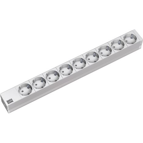 BACHMANN 19" 1U 9xCEE7/3 2,0m CEE7/7, 333.401