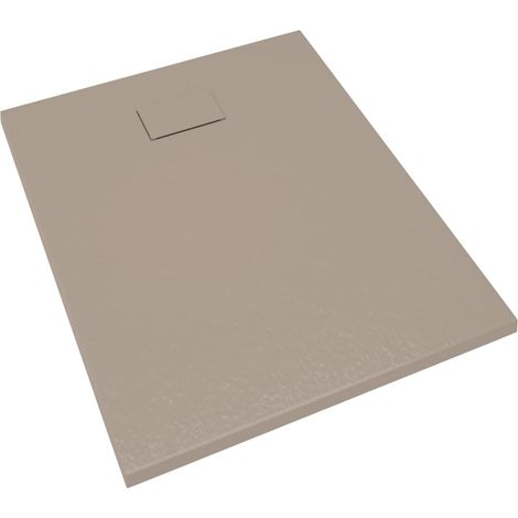 Plato de ducha base de ducha plato de ducha receptáculo de ducha baño aseo cuarto de baño interior SMC 100x80 cm marrón 020001969 (1/5)