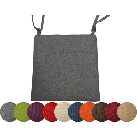 4X Gartenkissen Stuhlkissen Set Gartenstühle Stuhlauflage Sitzkissen Sitzpolster Auflage Gartensitzkissen Garten Kissen (4er Set, Camel) (1/5)