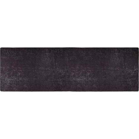 Maison Exclusive - Teppich Waschbar 80x300 cm Anthrazit (1/5)