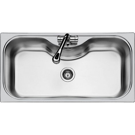Foster Uragano.STD + kit accessori Lavabo sobre-encimera Rectangular Acero inoxidable (1/2)