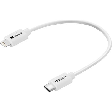 Sandberg 136-71 Lightning-Kabel 0,2 m Weiß (1/3)