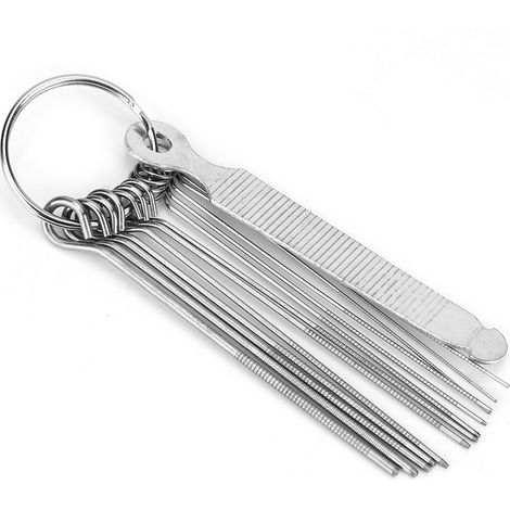 Lime pour sillet de chevalet de guitare, jeu de 13 limes, kit d'outils avec accessoires pour ukulélé (1/5)
