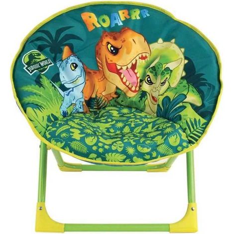 FUN HOUSE JURASSIC WORLD Siege lune dinosaures - Pliable - H.47 x l.54 x P.42 cm - Pour enfant